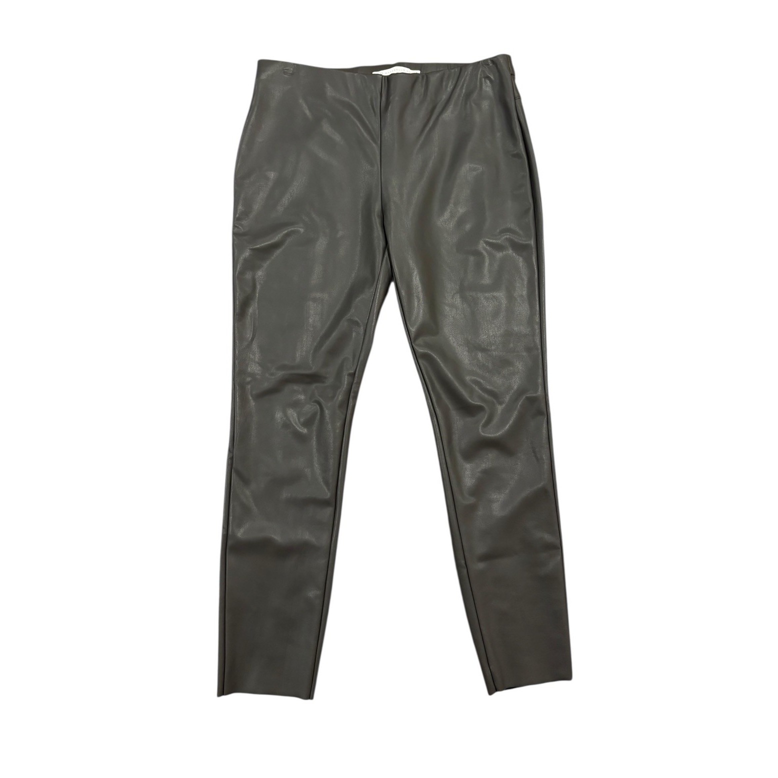 Raffaello Rossi Resa Vegan Leather Pant Eu40(L) Dark Gray Skinny Edgy Minimalist
